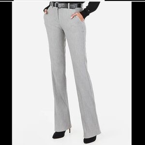 Express Mid Rise Barely Boots Columnist Grey Pants in 4L (Long/Tall)
